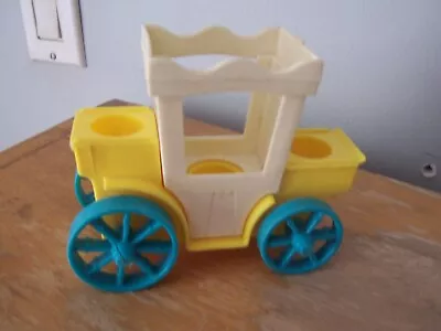 Vintage Fisher Price Little People Castle Carriage-king's Royal Coach • $10.92