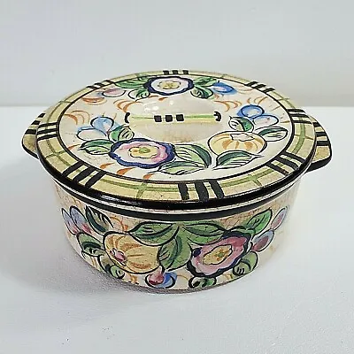 Moriyama Covered Dish Hand Painted Japan Ceramic Petite Casserole Dim Sum VTG • $8.65