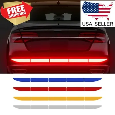$4.89 • Buy Car Warn Strip Tape Bumper Safety Stickers Decals Paster Reflective Accessories