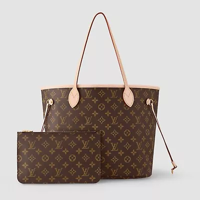 NWT Authentic 2022 Louis Vuitton Neverfull MM Monogram Cherry Bag With Pouch • £2137.77