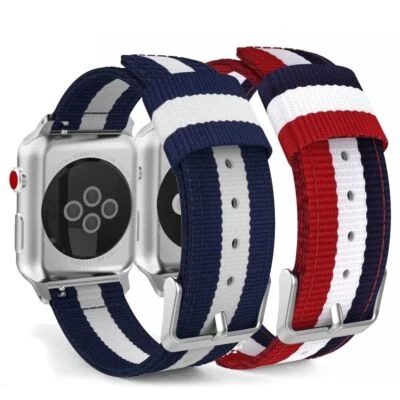$10.44 • Buy Nylon Sport Band Strap For Apple IWatch Ultra 49mm 8 7 6 5 4 3 21 SE 38 41 44 45