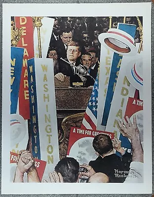 Norman Rockwell 50 Favorites 1964 Poster 'A Time For Greatness' • $5.99