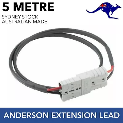 5m 50 Amp Anderson Plug Extension Lead 6mm Cable Genuine • $45.95