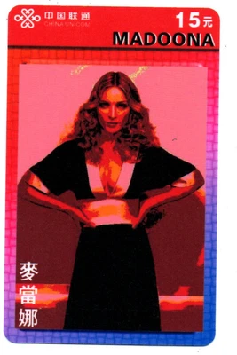 £1.75 • Buy China: Phone Card - Madonna Louise - Sexy Girl - US Singer/118