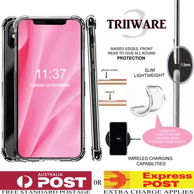 $2.99 • Buy IPhone 6 6s 7 / 8 PLUS X S R 5 S E MAX Case Clear Soft Gel Shockproof Cover