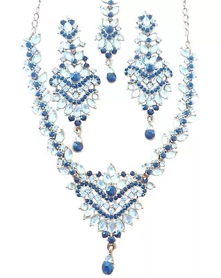 $42.25 • Buy Kundan  Necklace Earrings Set Indian Bollywood Wedding Artifical Jewellery