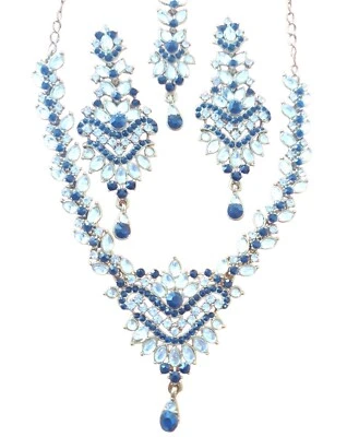 $42.25 • Buy Kundan  Necklace Earrings Set Indian Bollywood Wedding Artifical Jewellery