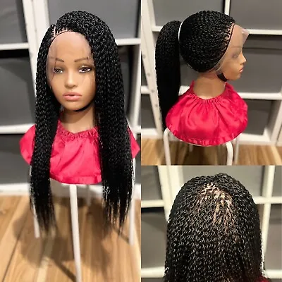 Braided Water Melon Wig. Made On A Full Lace Wig.length Is 24inches Long.black. • $178.50