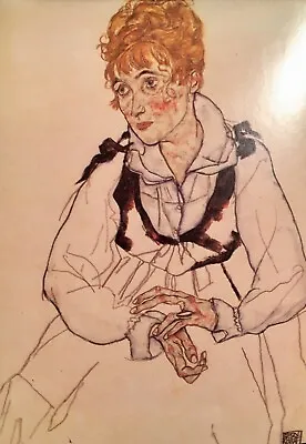 Egon Schiele Postcards - Edith Schiele 1917 • £1