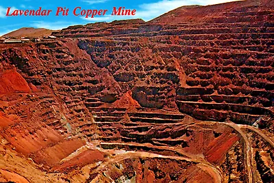 Cochise County Lavendar Pit Copper Mine Bisbee Arizona 6x4 Postcard CP327 • £6.32