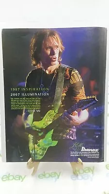 2007 Ibanez Anniversary Guitar Print Ad 8 X 11 STEVE VAI • $11.20