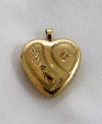 Vintage 14k Gold Filled Heart Locket G.F. P.P.C  • $19.98