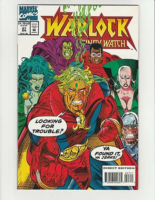 Warlock And The Infinity Watch #27 1994  Monster Island Marvel Comics 9.0 VF/NM+ • $11.73