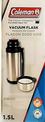 $27.91 • Buy Coleman Vacuum Flask 1.5L Stainless Steel Hot Cold Sport Camping Outdoor Thermos