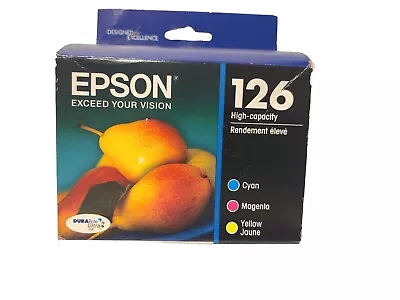Genuine Epson 126 High-Capacity Ink Cartridges C/Y/M TRI-Color Exp 04/2023 • $19.99