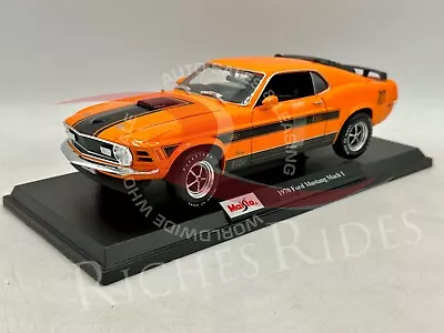 Maisto 1:18 Scale Special Edition Diecast Model Car - 1970 Ford Mustang Mach 1 • $27.99