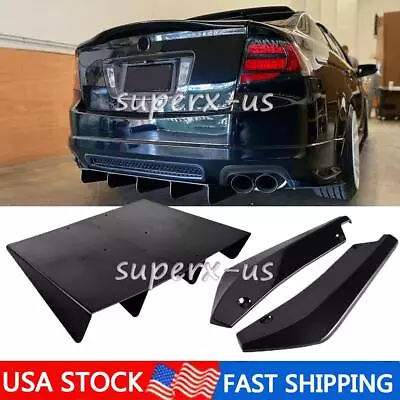 For Acura TL NSX TSX Rear Bumper Diffuser 4-Fin  Lip Splitter + Rear Spats • $46.95