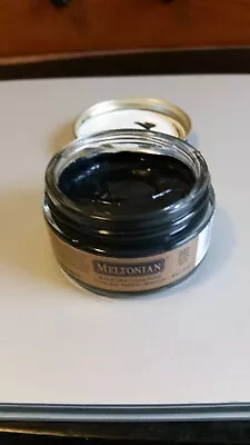 Meltonian BLACK Noir 002 Boot And Shoe Cream Leather Polish 1.55 Oz Jar NEW • $7