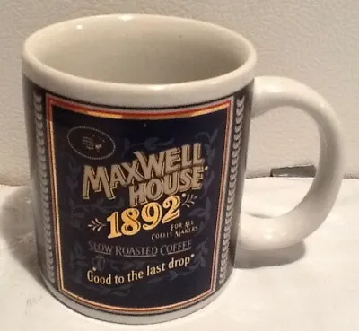 Maxwell House Coffee 1892 Ad Advertising White Ceramic Mug By Tin Box Co • $8