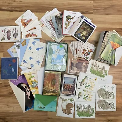 HUGE Lot Of Vintage Greeting Cards CASPARI Unicorn Get Well Card Christmas RARE • $9.99