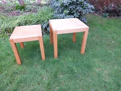 Laura Ashley Nest Of Tables. Solid Wood. Need A Bit Of TLC & Polish • £49