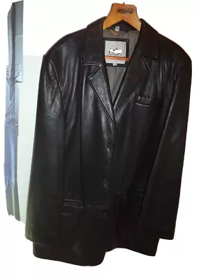 Adler Genuine Leather Black Mack Of Lamb Skin Size “44” With Liner. • $84.99