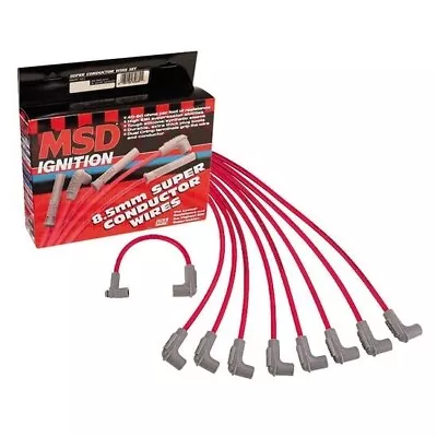 MSD 31239 8.5mm Universal Spark Plug Wires Set 90 Degree Boot • $156.99