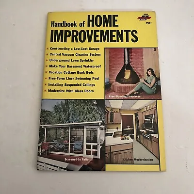 Vintage 1965 Handbook Of HOME IMPROVEMENTS From Fawcett Do It Yourself Guide • $18.99