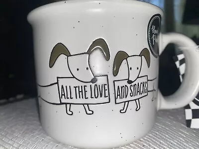 Daschund Mug All The Love Snacks - Dog Etched Coffee 14Oz HAND PAINTED - Rescue • $16.30