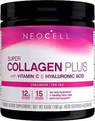 Neocell Super Collagen Powder Collagen Plus Includes Vitamin C & Hyaluronic Aci • $28.49