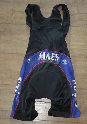 Landbouwkrediet Maes Cycling Team Bib Shorts Size L 4 50 Vermarc Sport • $33.14