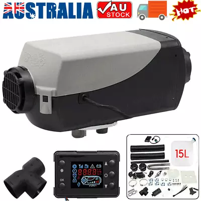 Air Diesel Heater 12V 8KW Thermostat Caravan Motorhome RV Tank Remote Control • $103