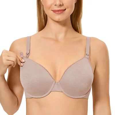 Gratlin Women's Underwire Nursing Bra Lightly Padded Breastfeeding Maternity Bra • $27.71