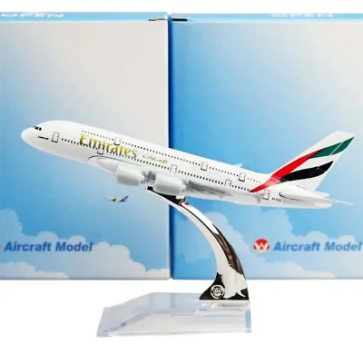 16CM Emirates Airbus Airlines Die Cast Metal Aircraft Plane Model Xmas Gift Toy • $19.29