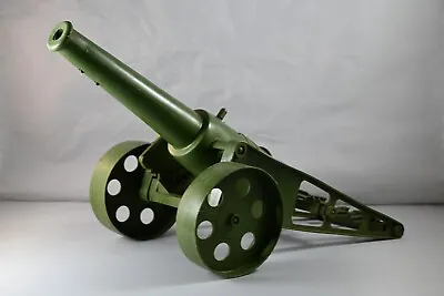 Vintage 1960's Spring Action Artillary Cannon Anti-Aircraft Gun Mortar Toy Works • $49