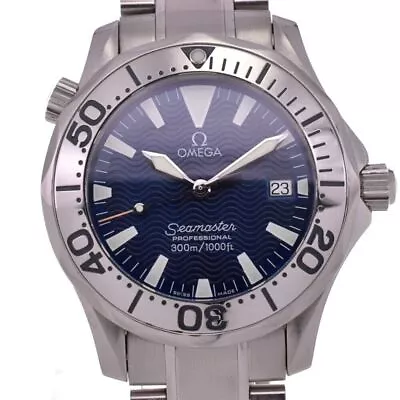 OMEGA Seamaster Professional 300M 2263.80 Date Blue Dial Quartz Boy's I#128876 • $2315.02