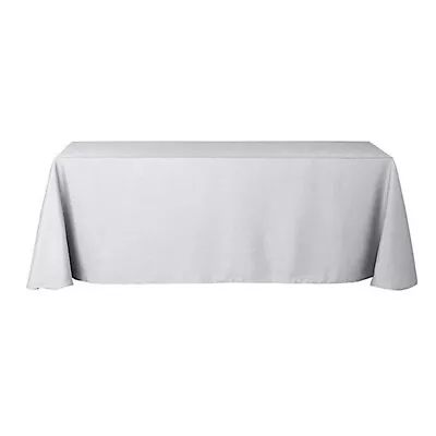 6 Polyester 90x156  LARGE Rectangle TABLECLOTHS Wedding Party Linens Supplies • $79.25