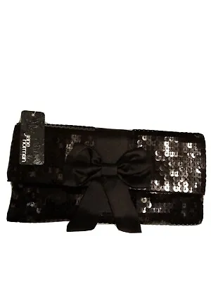 Jane Norman Sequin Bow Clutch Bag • £13