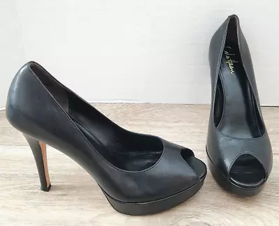 Cole Haan Mariela Air Ot  Pump Nikeair Womens Leather High Heels Platform 10 Euc • $11.99