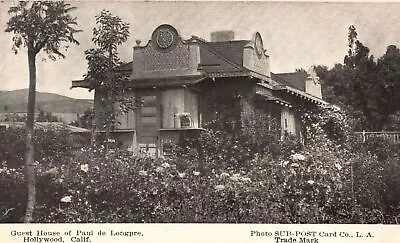 Vintage Postcard Guesthouse Of Paul De Longpre Hollywood California Photo Sub • $9.89