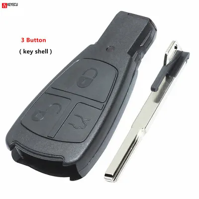 $10.26 • Buy 3 Button Replacement Smart Remote Key Shell Case Fob For Mercedes-Benz IYZ3302