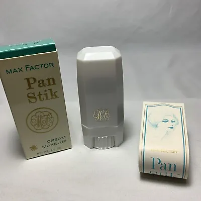 Vintage Max Factor Pan-Stik 725-D Cream Make-Up Original Box • $34.95