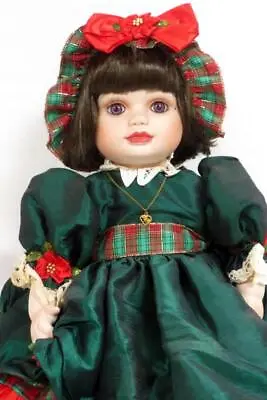 Marie Osmond Olive May Christmas Toddler Doll - Green Red Holiday Dress W/ Tag • $20.99