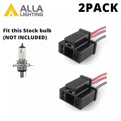 $9.98 • Buy H4 16ga Connector Harness For Sealed Beam H4701 H4703 H6024 H6054 Conversion HID