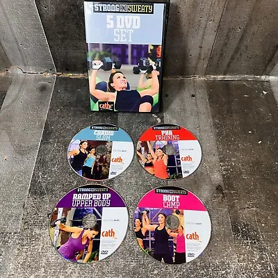 Cathe Friedrich Strong And Sweaty Workout 4 Exercise DVDS Missing Giant Disc • $34.99