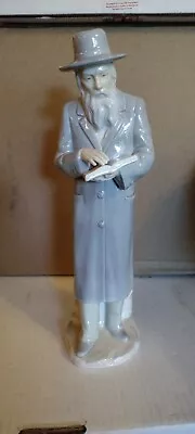 Jewish Rabbi Fine Porcelain Figurine Limited Edition Moshe Yakov Japan PreLoved • $48