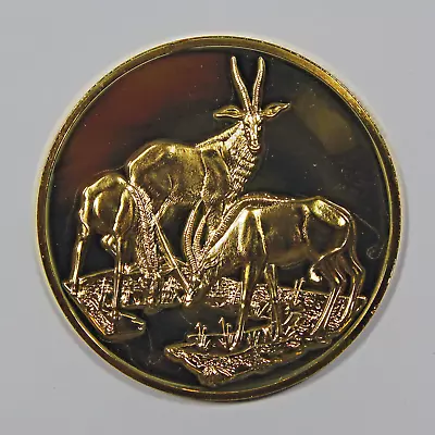 Franklin Mint East African Wild Life Society Roan Antelope 2 Oz Proof Silver • $124.95