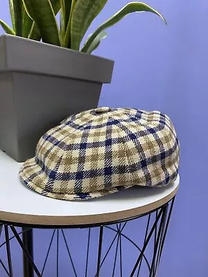 Vintage Aquascutum Flat Cap Women Size OS Multicolour England • £77.35