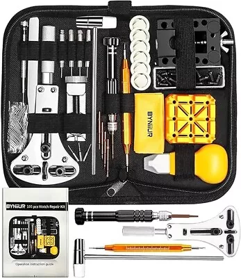 Watch Repair Tool Kit Watch Band Link Tool Set Watch Case Opener Spring Bar With • $37.63