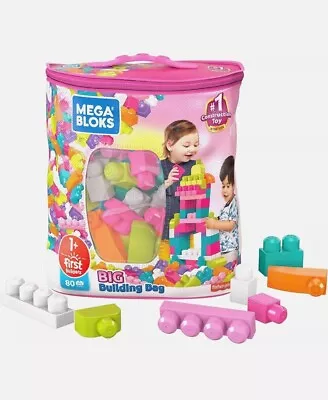 Mega Bloks First Builders Big Building Bag With Big Building Blocks(80 Pieces). • $19.99